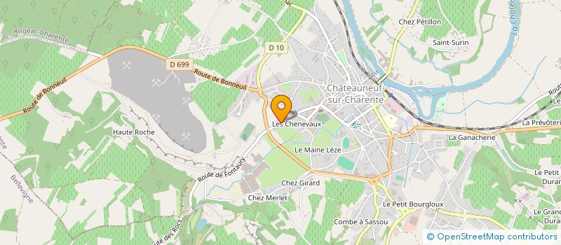 localisation de l'entreprise MADAME CAMILLE DE OLIVEIRA à CHATEAUNEUF-SUR-CHARENTE