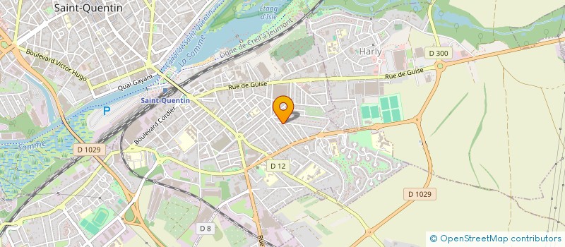localisation de l'entreprise MADAME CAMILLE DEBUT à SAINT-QUENTIN