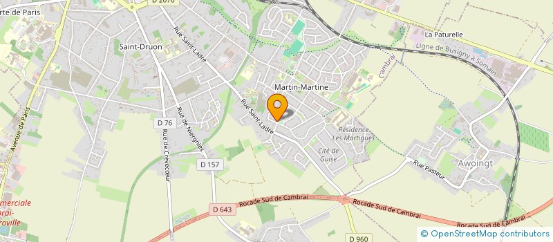 localisation de l'entreprise MADAME CAMILLE DECAUDIN  CAMBRAI