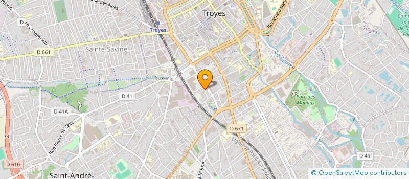 localisation de l'entreprise MADAME CAMILLE DECHENY  TROYES