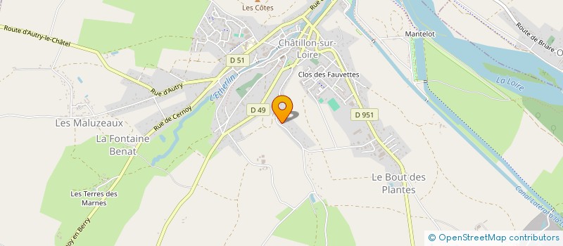 localisation de l'entreprise MADAME CAMILLE DECHERIT à CHATILLON-SUR-LOIRE