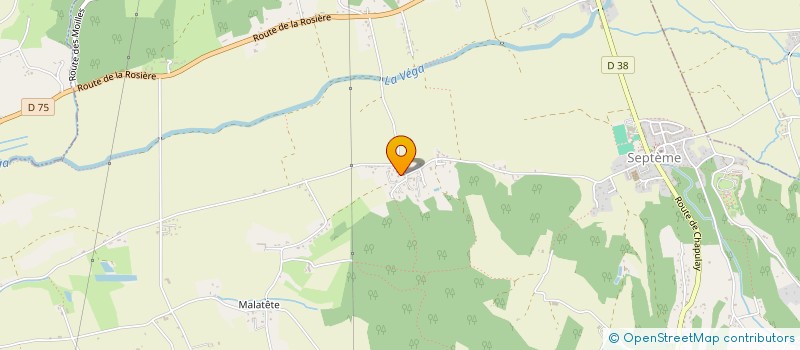 localisation de l'entreprise MADAME CAMILLE DECOMBAT  SEPTEME