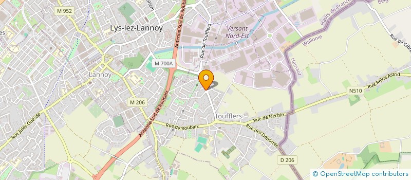 localisation de l'entreprise MADAME CAMILLE DEFRAEYE  TOUFFLERS