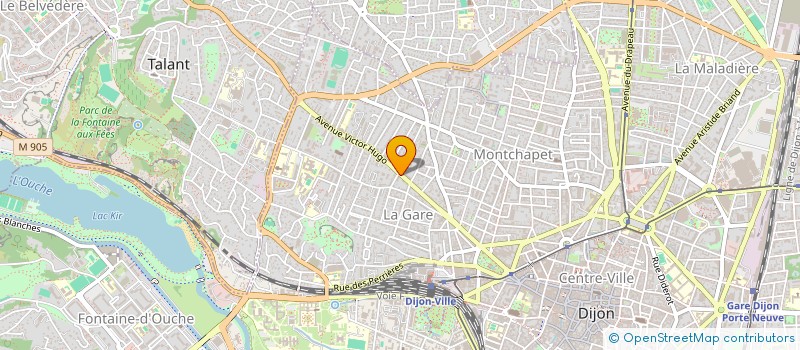 localisation de l'entreprise MADAME CAMILLE DELAHOUSSE  DIJON