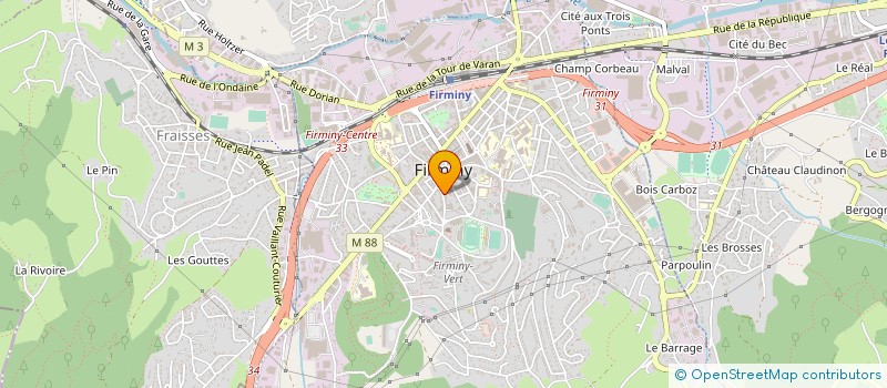 localisation de l'entreprise MADAME CAMILLE DELANGUE  FIRMINY