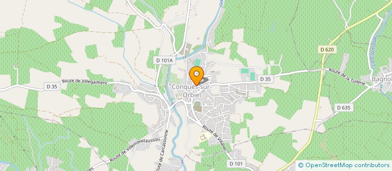 localisation de l'entreprise MADAME CAMILLE DELBARRE  CONQUES-SUR-ORBIEL