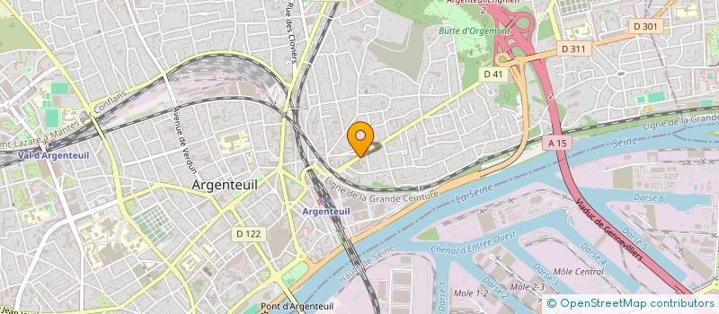 localisation de l'entreprise MADAME CAMILLE DELIVEYNE  ARGENTEUIL