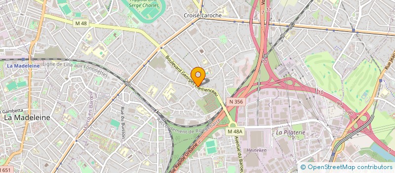 localisation de l'entreprise MADAME CAMILLE DELPLANQUE à MARCQ-EN-BARŒUL