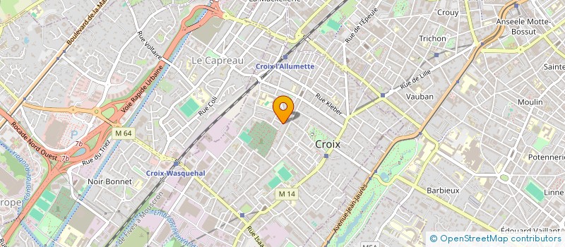 localisation de l'entreprise MADAME CAMILLE DELREUX  CROIX