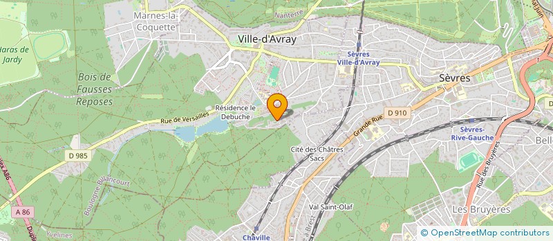 localisation de l'entreprise MADAME CAMILLE DENECHERE  VILLE-D'AVRAY