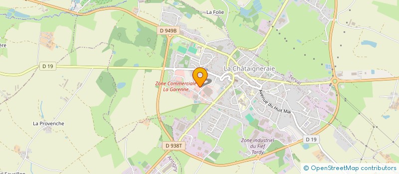 localisation de l'entreprise MADAME CAMILLE DENIS  LA CHATAIGNERAIE