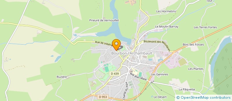 localisation de l'entreprise MADAME CAMILLE DENIZON  BOURBON-L'ARCHAMBAULT