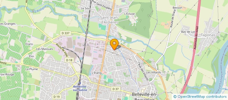 localisation de l'entreprise MADAME CAMILLE DEPLANCKE  BELLEVILLE-EN-BEAUJOLAIS