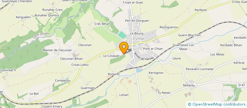 localisation de l'entreprise MADAME CAMILLE DEPRETTO  IRVILLAC