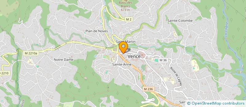 localisation de l'entreprise MADAME CAMILLE DERBIER à VENCE