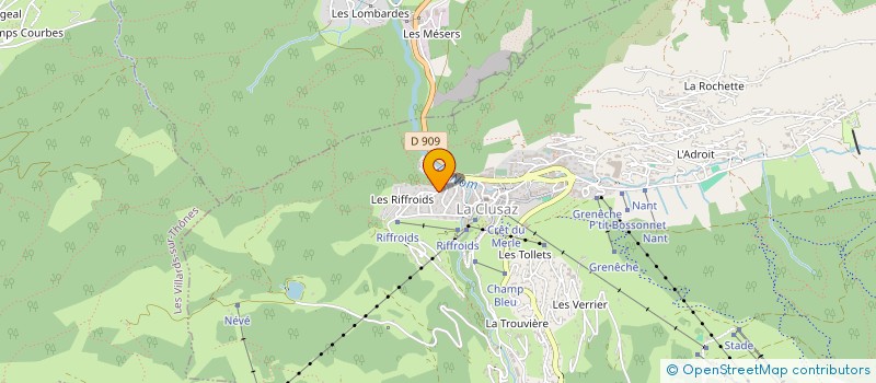 localisation de l'entreprise MADAME CAMILLE DERENONCOURT à LA CLUSAZ