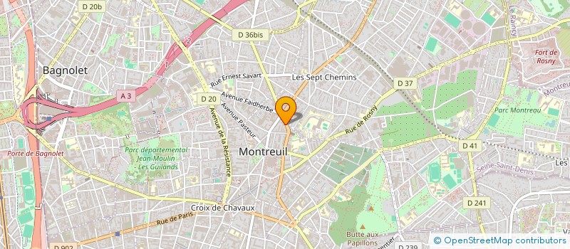 localisation de l'entreprise MADAME CAMILLE DESARBRE  MONTREUIL