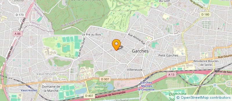 localisation de l'entreprise MADAME CAMILLE DESCLERC à GARCHES