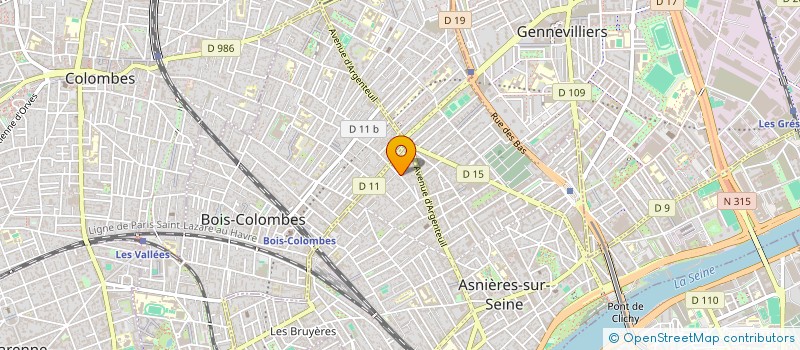 localisation de l'entreprise MADAME CAMILLE DESCOUT  ASNIERES-SUR-SEINE