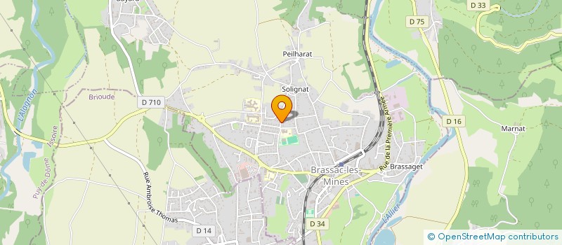 localisation de l'entreprise MADAME CAMILLE DESPLAT  BRIOUDE