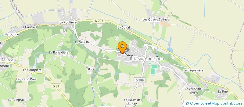 localisation de l'entreprise MADAME CAMILLE DESROZIERS  ROZ-SUR-COUESNON