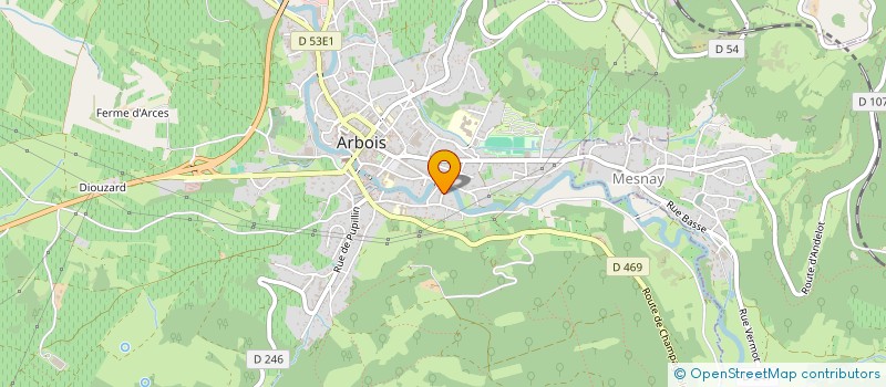 localisation de l'entreprise MADAME CAMILLE DOREY à ARBOIS