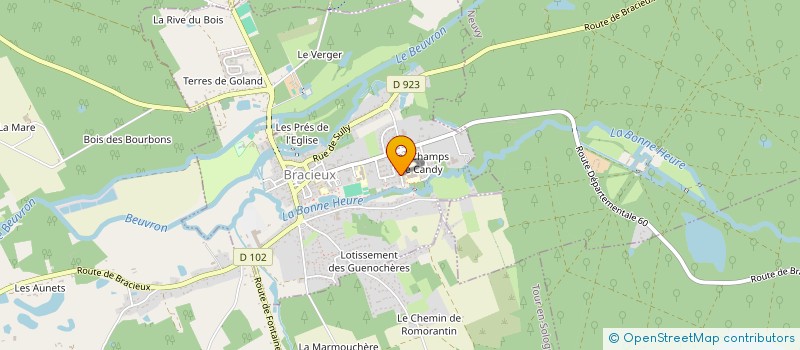 localisation de l'entreprise MADAME CAMILLE DOUCET  BRACIEUX