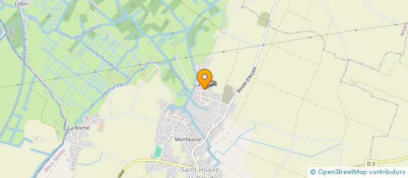 localisation de l'entreprise MADAME CAMILLE DOUVILLE  SAINT-HILAIRE-LA-PALUD