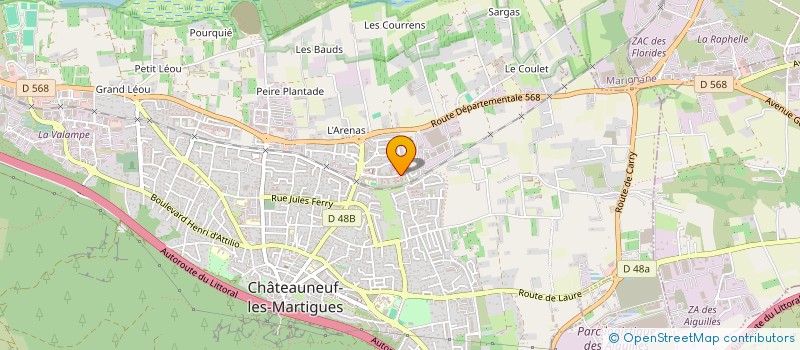 localisation de l'entreprise MADAME CAMILLE DROUHIN  CHATEAUNEUF-LES-MARTIGUES