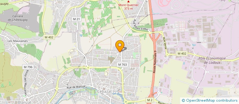 localisation de l'entreprise MADAME CAMILLE DUARTE DE MACEDO  CEBAZAT