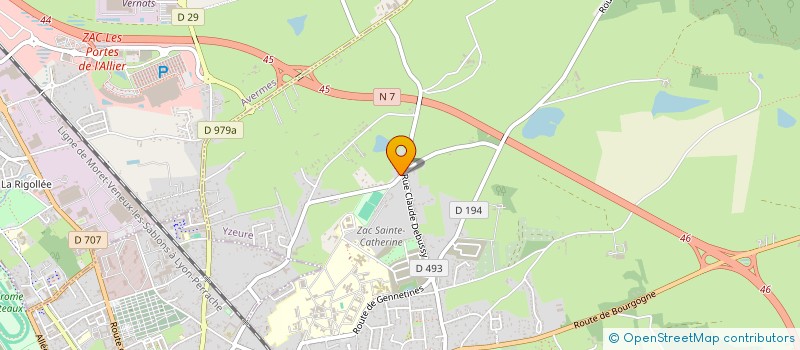 localisation de l'entreprise MADAME CAMILLE DUBOIS  YZEURE