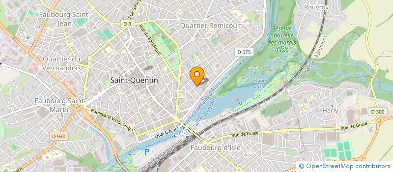localisation de l'entreprise MADAME CAMILLE DUFER à SAINT-QUENTIN