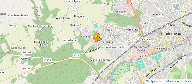 localisation de l'entreprise MADAME CAMILLE DUFOUR à LANDERNEAU