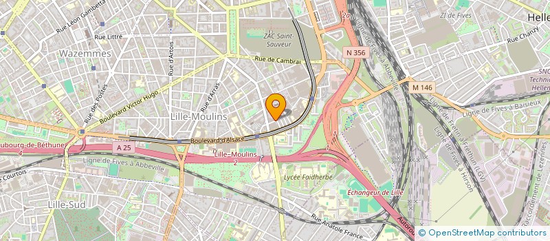localisation de l'entreprise MADAME CAMILLE DUFOUR  LILLE