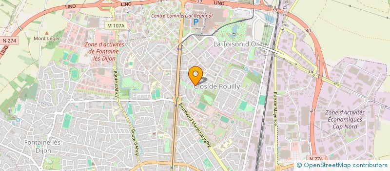 localisation de l'entreprise MADAME CAMILLE DUPORT à DIJON