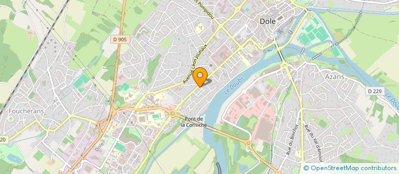 localisation de l'entreprise MADAME CAMILLE DURAND à DOLE