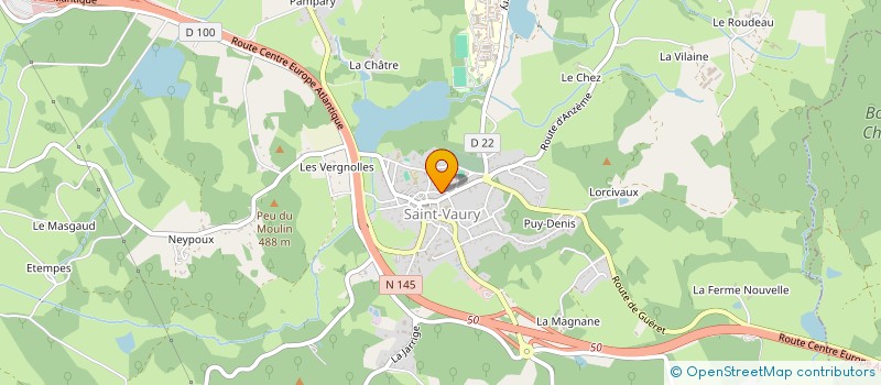 localisation de l'entreprise MADAME CAMILLE DURAND  SAINT-VAURY