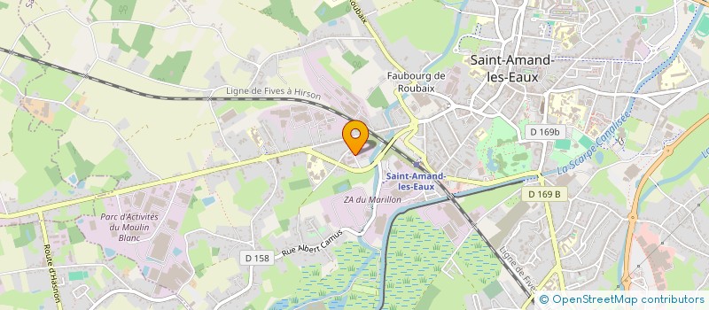 localisation de l'entreprise MADAME CAMILLE DUSART à SAINT-AMAND-LES-EAUX