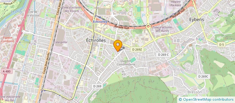 localisation de l'entreprise MADAME CAMILLE DUSSERT  ECHIROLLES