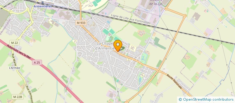 localisation de l'entreprise MADAME CAMILLE DUTHOIT  LA CHAPELLE-D'ARMENTIERES