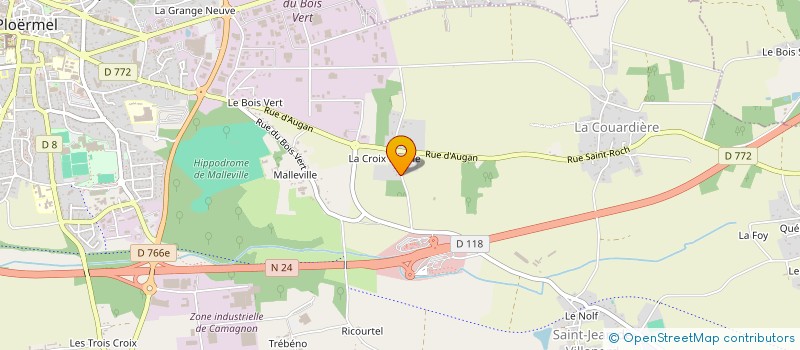 localisation de l'entreprise MADAME CAMILLE DUVAL  PLOERMEL