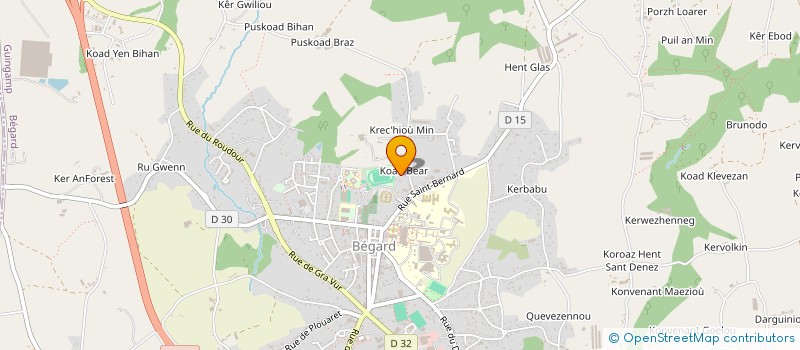 localisation de l'entreprise MADAME CAMILLE DUVIEUSART  BEGARD