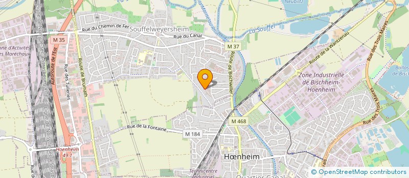 localisation de l'entreprise MADAME CAMILLE EHRET  SOUFFELWEYERSHEIM