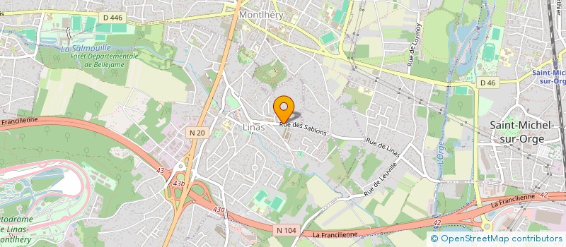 localisation de l'entreprise MADAME CAMILLE EVEILLARD à LINAS