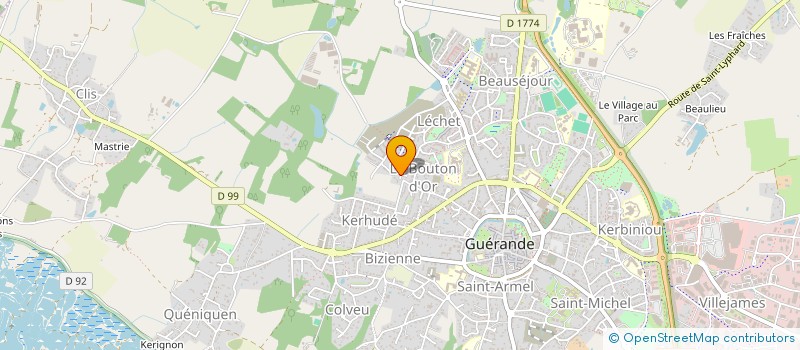 localisation de l'entreprise MADAME CAMILLE EVIN à GUERANDE