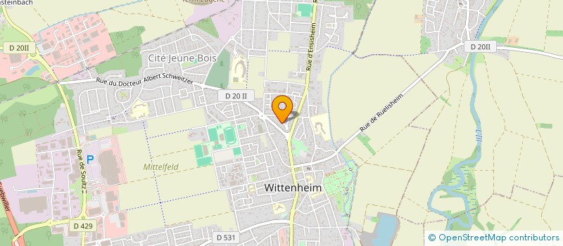 localisation de l'entreprise MADAME CAMILLE FARALDO  WITTENHEIM