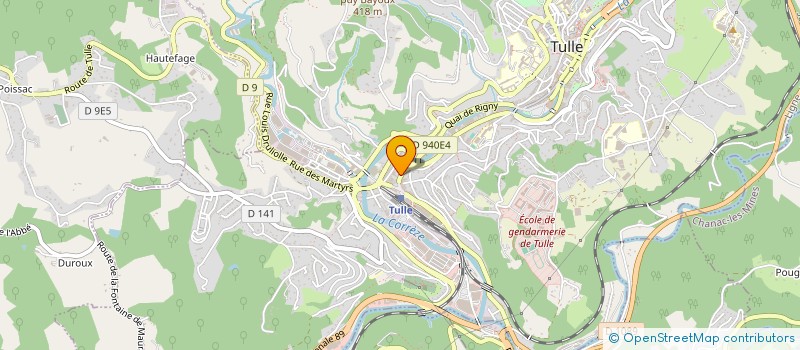 localisation de l'entreprise MADAME CAMILLE FAURE  TULLE