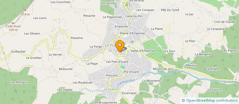 localisation de l'entreprise MADAME CAMILLE FAURE à LE PLAN-DE-LA-TOUR