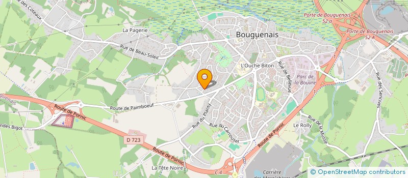 localisation de l'entreprise MADAME CAMILLE FAVREAU à BOUGUENAIS