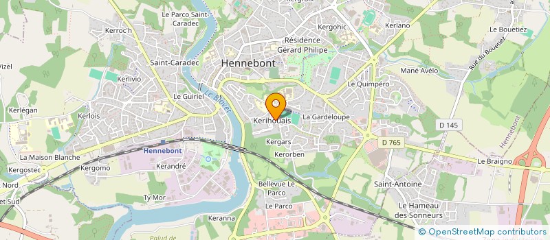 localisation de l'entreprise MADAME CAMILLE FEHRENBACHER  HENNEBONT